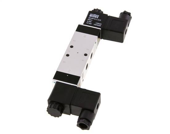 5/3 G1/8'' Middendruk Magneetventiel 24V AC 3-10bar/42-140psi Airtec