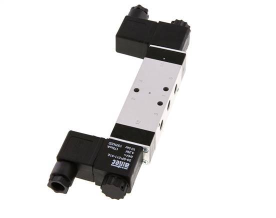 5/3 G1/8'' Middendruk Magneetventiel 24V AC 3-10bar/42-140psi Airtec