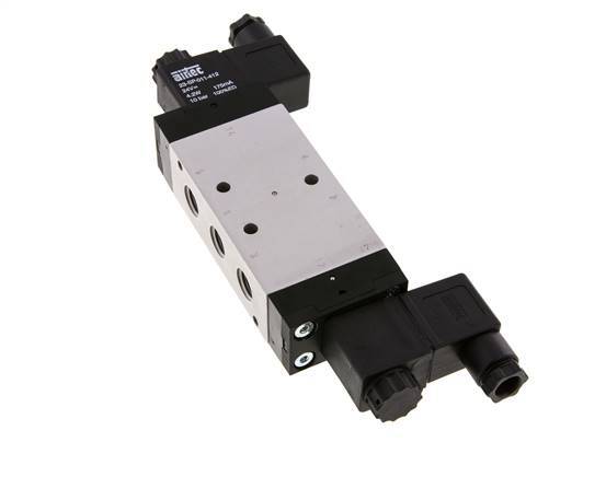 5/3 G1/4'' Pressure Center Solenoid Valve 115V AC 3-10bar/42-140psi Airtec