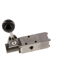 3/2 G1/4'' Handbediend Ventiel RVS Detent -0.95-12bar/-13.2-168psi