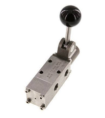 3/2 G1/4'' Handbediend Ventiel RVS Detent -0.95-12bar/-13.2-168psi