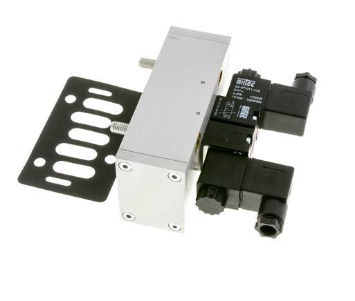 5/3 ISO 5599-3 Middenuitlaat Magneetventiel 24V DC 3-10bar/42-140psi Airtec