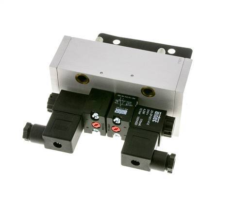 5/3 ISO 5599-3 Middenuitlaat Magneetventiel 24V DC 3-10bar/42-140psi Airtec