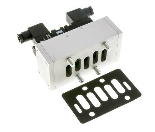 5/3 ISO 5599-3 Middenuitlaat Magneetventiel 24V DC 3-10bar/42-140psi Airtec