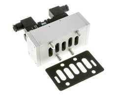 5/3 ISO 5599-3 Middenuitlaat Magneetventiel 24V DC 3-10bar/42-140psi Airtec