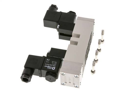 5/3 ISO 5599-1 Center Closed Solenoid Valve 115V AC 2-10bar/28-140psi YPC