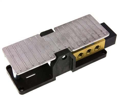 5/3 G1/4'' Centrum Gesloten Voetbediend Ventiel 2.5-10bar/35.0-140psi