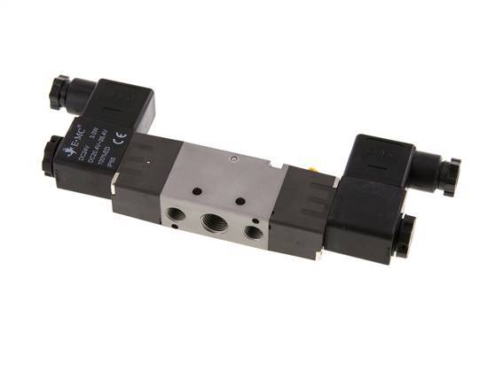 5/2 G1/4'' (G1/8'') Bi-Stabiel Magneetventiel 12V DC 1.5-8bar/21.0-112psi E.MC