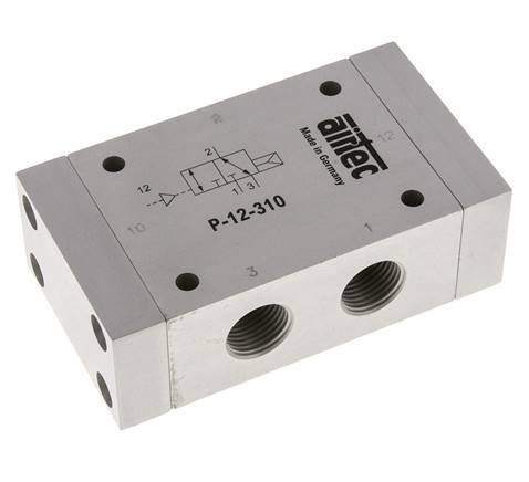 3/2 G1/2'' (G1/8'') Air Pilot Valve 1-10bar/14-140psi Airtec
