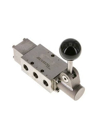 5/2 G1/4'' Hand Lever Valve Stainless Steel Detent -0.95-12bar/-13.2-168psi
