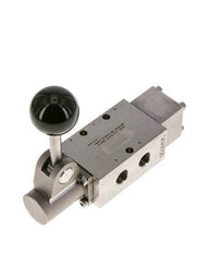 5/2 G1/4'' Handbediend Hefboom Ventiel RVS Detent -0.95-12bar/-13.2-168psi