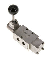 5/2 G1/4'' Handbediend Hefboom Ventiel RVS Detent -0.95-12bar/-13.2-168psi
