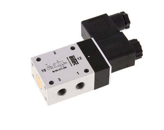 3/2 G1/8'' NC Magneetventiel 12V DC 3-10bar/42-140psi Airtec