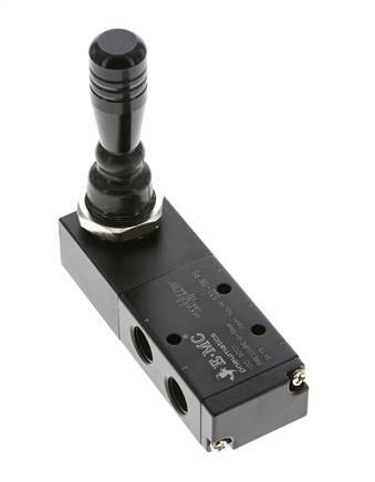 5/3 G1/4'' (G1/8'') Middendruk Handbediende Hefboomklep 0-8bar/0-112psi E.MC