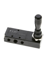 5/3 G1/4'' (G1/8'') Middendruk Handbediende Hefboomklep 0-8bar/0-112psi E.MC
