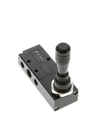 5/3 G1/4'' (G1/8'') Middendruk Handbediende Hefboomklep 0-8bar/0-112psi E.MC