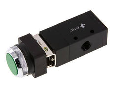 3/2 G1/4'' Universeel Knopbediend Ventiel Groen 0-8bar/0-112psi E.MC