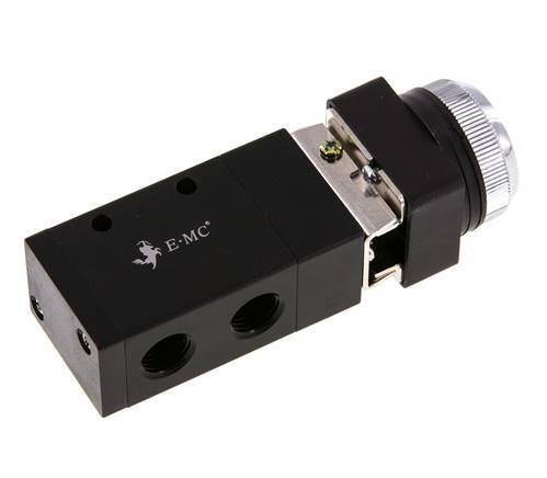 3/2 G1/4'' Universeel Knopbediend Ventiel Groen 0-8bar/0-112psi E.MC