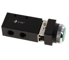 3/2 G1/4'' Universeel Knopbediend Ventiel Groen 0-8bar/0-112psi E.MC