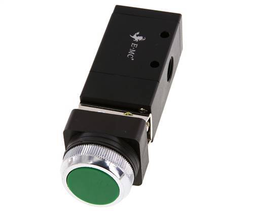 3/2 G1/4'' Universeel Knopbediend Ventiel Groen 0-8bar/0-112psi E.MC