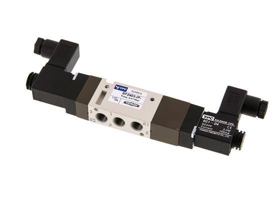 5/3 G1/8 '' Middenuitlaat Magneetventiel 12V DC 2-10bar/28-140psi YPC