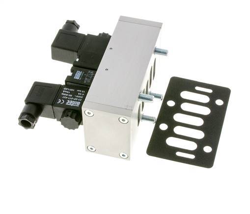 5/3 ISO 5599-3 Midden Gesloten Magneetventiel 230V AC 3-10bar/42-140psi Airtec