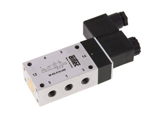 5/2 G1/8'' Magneetventiel 115V AC 2-10bar/28-140psi Airtec