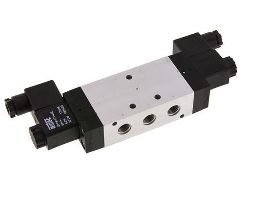 5/3 G1/4'' Exhaust Center Solenoid Valve 24V AC 3-10bar/42-140psi Airtec
