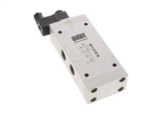 5/2 G1/2'' Magneetventiel 24V DC 2-10bar/28-140psi Airtec