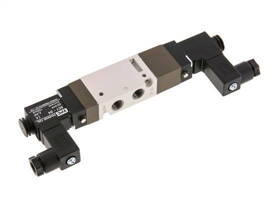 5/3 G1/8'' Middendruk Magneetventiel 12V DC 2-10bar/28-140psi YPC