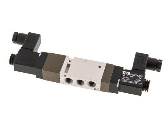 5/3 G1/8'' Middendruk Magneetventiel 12V DC 2-10bar/28-140psi YPC