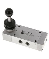 5/3 G1/4 '' Middenuitlaat Handbediend Ventiel Detent 0-12bar/0-168psi Airtec