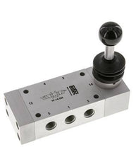 5/3 G1/4 '' Middenuitlaat Handbediend Ventiel Detent 0-12bar/0-168psi Airtec