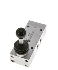 5/3 G1/4 '' Middenuitlaat Handbediend Ventiel Detent 0-12bar/0-168psi Airtec