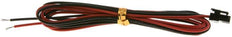 2-polige Stekker 7mm breed 1m Kabel [2 Stuks]