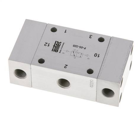 3/2 G1/8'' Bi-Stabiel Luchtgestuurd Ventiel 0-10bar/0-140psi Airtec