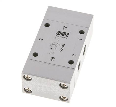 3/2 G1/8'' Bi-Stabiel Luchtgestuurd Ventiel 0-10bar/0-140psi Airtec