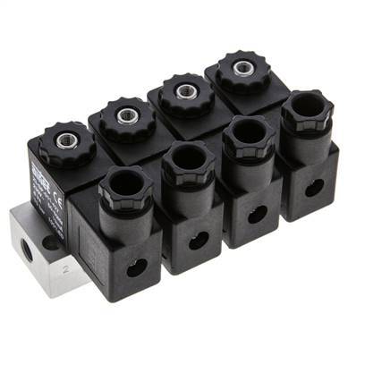 4x3/2 G1/8'' NC Magneetventiel 230V AC -0.95-10bar/-13.2-140psi Airtec