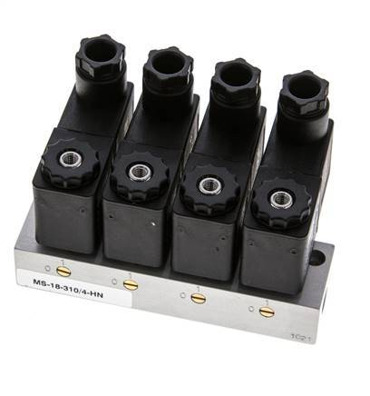 4x3/2 G1/8'' NC Magneetventiel 230V AC -0.95-10bar/-13.2-140psi Airtec