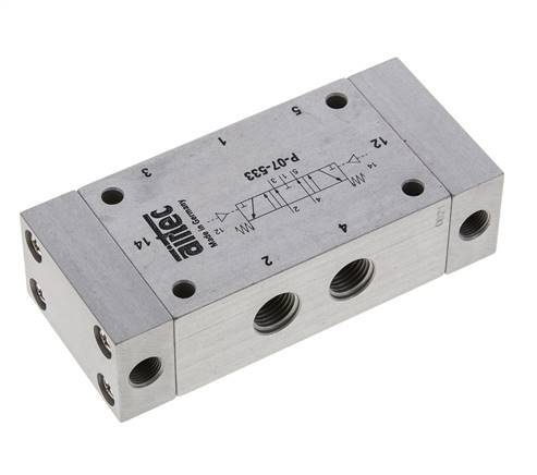 5/3 G1/4'' Middenuitlaat Luchtgestuurd Ventiel 0-8bar/0-112psi Airtec