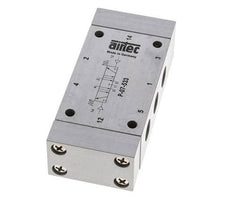 5/3 G1/4'' Middenuitlaat Luchtgestuurd Ventiel 0-8bar/0-112psi Airtec