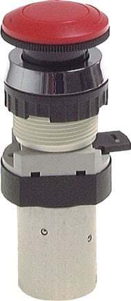 5/2 M5 Noodstopknop Ventiel Rood 0-12bar/0-168psi 30,5mm Airtec