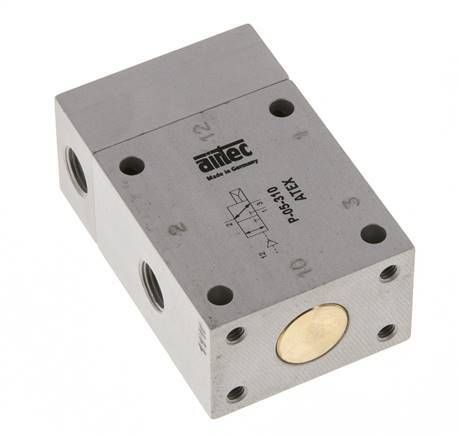 3/2 G1/8'' Luchtgestuurd Ventiel ATEX 2-10bar/28-140psi Airtec