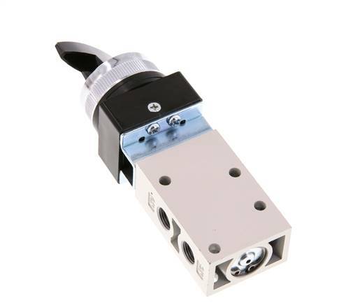 3/2 G1/8'' Draaischakelaar Ventiel Zwart 0-8bar/0-112psi YPC
