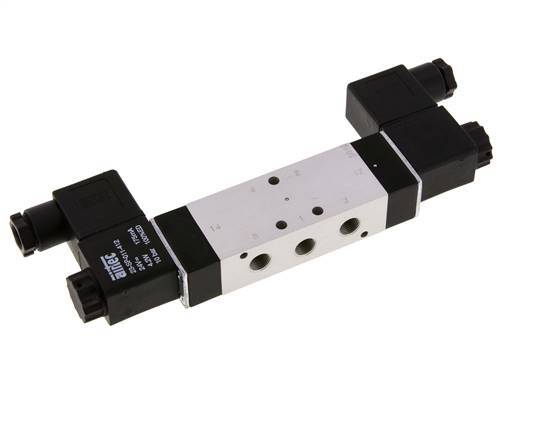 5/3 G1/8'' Center Closed Solenoid Valve 24V DC 3-10bar/42-140psi Airtec