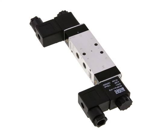 5/3 G1/8'' Midden Gesloten Magneetventiel 24V DC 3-10bar/42-140psi Airtec