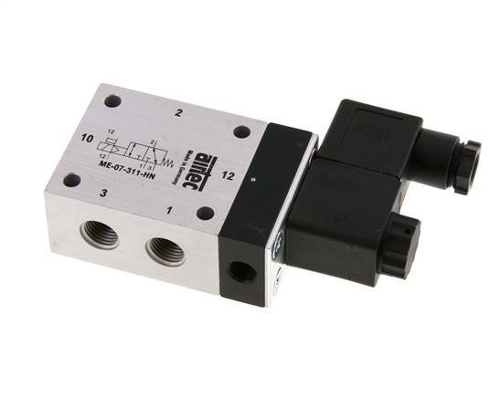3/2 G1/4'' (G1/8'') Magneetventiel Extern 12V DC 0-10bar/0-140psi Airtec