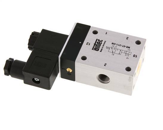 3/2 G1/4'' (G1/8'') Magneetventiel Extern 12V DC 0-10bar/0-140psi Airtec