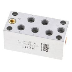 5/2 G1/8'' Luchtgestuurd Ventiel 0-10bar/0-140psi Airtec