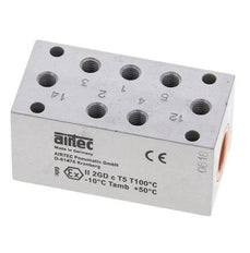 5/2 M5 Bi-Stabiel Luchtgestuurd Ventiel ATEX 0-10bar/0-140psi Airtec